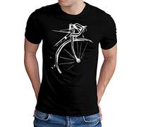 OM3® Bicycle T-shirt de cyclisme pour homme - Vintage Cyclisme - S - 5XL, Noir , S
