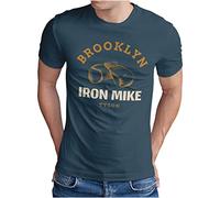OM3® Brooklyn New York T-Shirt | Homme | Iron Mike Tyson Boxing Gym | S à 4XL, denim, XL
