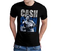 OM3® Cash-Cash-Cash T-shirt - Homme - Country Music Johnny Vintage - S - 5XL, Noir , L