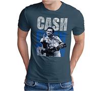 OM3® Cash-Cash-Cash T-Shirt | Homme | Country Music Johnny Vintage | S à 5XL, denim, M