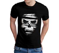 OM3® Dark-Skull T-shirt pour homme Motif tête de mort Graphic Design Art S à 4XL, Noir , XXXXL