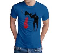 OM3 Love Sick Banksy T-shirt pour homme Motif graffiti urbain fille Taille S à 5XL, bleu roi, L