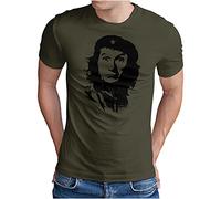 OM3® T-shirt Che Guevara x Al Bundy - Pour homme - Parodie de la série TV culte des années 90 - Taille S à 5XL, Olive, XL
