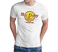 OM3® T-shirt Mos Eisley Cantina - Pour homme - Style vintage - Tailles S à 4XL - Blanc - Small