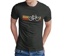 OM3® T-Shirt rétro de Bicyclette pour Homme - Cycling Cyclist Biking Vélo | S - 5XL