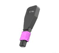 OM4 MPO Loopback Cable 40G 100G Network Test(12-C) | Insertion loss ≤0.6dB, return loss ≥20dB, pour ideal for 40G 100G diagnostics, precise optical testing