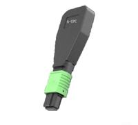 OM4 MPO Loopback Cable 40G 100G Network Test(8-C) | Insertion loss ≤0.6dB, return loss ≥20dB, pour ideal for 40G 100G diagnostics, precise optical testing