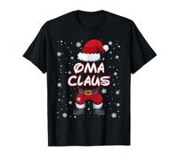 Oma Claus Weihnachten Familie Partnerlook Weihnachtsmann T-Shirt