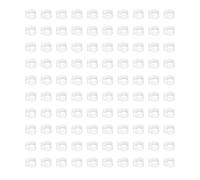 Omabeta 100 Anneaux de Patte D'identification de Pigeons Réutilisables de 8 Mm pour une Gestion et un Marquage Faciles des Pigeonniers, Bandes en Plastique Légères pour Fournitures de Volaille (Blanc)