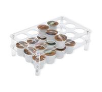 Omabeta 15 Fentes Plat-top Coffee Pod Polder Capsule Capsule Bac de Rangement en Acrylique Organisateur Mural pour le Bureau à Domicile