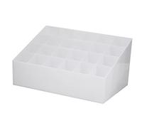 Omabeta 24 grilles Rouge à lèvres Organisateur Forme Unique Support de Rouge à lèvres Rouge à lèvres Affichage boîte de Rangement Commode Maquillage cosmétiques Affichage Cadeau(White)