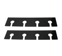 Omabeta 2PCS Porte-Verre à Vin en Acrylique, Rack de Stegs Muraux Contient 8 Verres sous Rangement D'armoire pour la Fête du Bar de Cuisine (Noir)