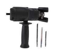 Omabeta Adaptateur de Scie Alternative, Percez vers le Gabarit de Scie à Gabarit Adaptateur Latéral Réglable Adaptable Universal 3-13 Mm Chuck pour la en Métal en Bois