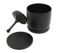Omabeta Anneaux de Dosage en Alliage D'aluminium, Presse Anti-vol, Sélecteur de Poudre de café pour Baristas 58mm (Noir 58MM)