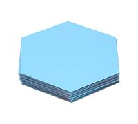 Omabeta Autocollant Mural argenté |Décalcomanies Hexagonales Amovibles | Conception de miroir décoratif, adaptée aux surfaces lisses, en plastique, améliore la luminosité de la pièce, parfaite