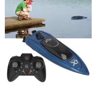 Omabeta Bateau télécommandé 2.4G télécommande bateau USB haute vitesse électrique jouet bateau étanche jeux talkie-walkie Bleu