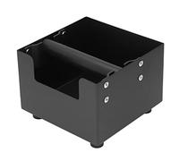 Omabeta Boîte à Marc de café, Bac à Déchets, Tige de Frappe en Caoutchouc avec Noyau Intérieur en Acier, Barre Transversale Amovible pour Accessoires de Machine à Expresso, Noir