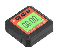 Omabeta Boîte de Niveau Numérique, Rapporteur Magnétique de Haute Précision pour la Construction du Bois, Inclinomètre Portable, Jauge D'angle, 2 Unités (Orange)
