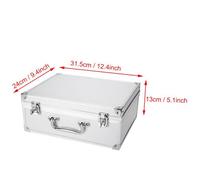 Omabeta Boîte de tatouage Mallette de rangement pour Machine à tatouer en aluminium, boîte de transport, piercing tatouage Blanc