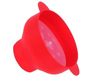 Omabeta Bol à Pop-corn en Silicone Flexible, Accessoire de Cuisine à Faire Soi-même pour les Soirées Cinéma et les Fêtes 10,2x5,5 Pouces (Avec poignée - nouveau rouge)