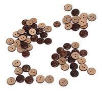 Omabeta Boutons en Coquille de Noix de Coco, Beaux Boutons Artisanaux Non