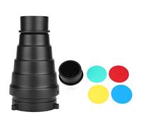 Omabeta Bowens Mount Snoot, 5 Filtres de Couleur, Honeycomb Grid Studio