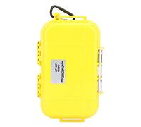 Omabeta Box Container Stockproof Storage Stand Abs Abs en Acier Inoxydable EDC Tools avec Coussinet en Caoutchouc Détachable pour Les Touches de Téléphone Survie en Extérieur (Jaune)
