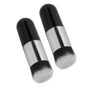 OMABETA Brosse de maquillage joufflu 2pcs Face Makeup Brush Soft Handle Round Handle Makeup Chubby Makeup Brush hygiene sourcils