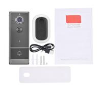 Omabeta Caméra de Sonnette Intelligente, Sonnette Vidéo sans Fil avec Réveil Automatique PIR, Vision Nocturne, Audio Bidirectionnel, pour Maison, Bureau, Appartement, Villa