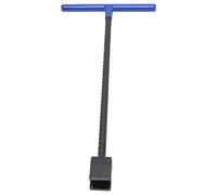 Omabeta Clé à clé pour Compteur d'eau, clé en Acier Robuste avec Outil Utilitaire à 4 Voies pour vannes(Bleu)