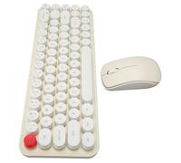 OMABETA Combos claviers et souris sans fil Claviers sans fil souris Combos 68 touches 2.4 GHz rétro informatique d'ordinateur
