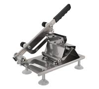 Omabeta Cutter de Viande Manuel avec Coupes Uniformes à Tranchage Rapide, Hachoir à Viande en Acier Inoxydable Slicer pour Restaurants Boutiques de Pot Chauds de la Cuisine, Facile (S 6,9 x 4,9 x