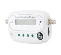 Omabeta Détecteur de Signal Satellite Numérique, Compteur de Force Universel Précis pour la Recherche de Signal D'antenne TV avec Alarme de Boussole pour Les Amateurs de Satellite, Matériau ABS