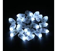 Omabeta Ensemble de 50 Lumières LED étanches pour Fête de Mariage, Lumières LED Colorées dans des Ballons, Lanternes de Souhait, Couvercles de Lampe, Matière Plastique Compacte (Lumière blanche)