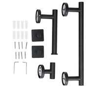 Omabeta Ensemble de Supports Muraux en Acier Inoxydable, 5 Pièces, Support percé, Noir