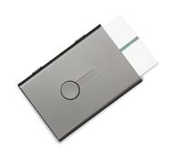 Omabeta Étui pour Cartes de Visite en Aluminium anodisé, Support