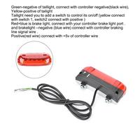 OMABETA feu arrière LED Feu stop de feu arrière de moto 2 en 1 feu stop intelligent pour scooter de vélo électrique moto lateral