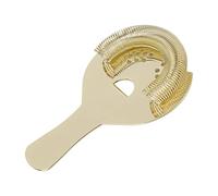 Omabeta Filtre Fin Professionnel de Crépine de Cocktail D'acier Inoxydable pour des Barres de Partie à la Maison, Crépine Portative Légère de Barre pour la Filtration Facile de Glace (Or)