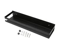 Omabeta Grand Espace de Rangement Noir, Support de Salle de Bain Solide et étanche, Fournitures de Salle de Bain pour Hôtels 15,7 X 3,9 X 2,4 Pouces