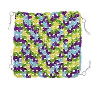 Omabeta Hamac tissé pour Animaux de Compagnie, Lit Suspendu Doux pour Petits Animaux Tels Que Les écureuils Volants et Les Tamias, Fil de Laine, Vert, 1 unité (35 * 35CM)
