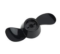 Omabeta Hélice en Plastique Durable pour Moteurs 12 V 24 V. | Conception à deux pales, efficace pour les eaux peu profondes, installation facile, compatible avec les moteurs hors-bord