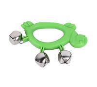 Omabeta Instrument de Percussion à Main Jingle Bell Shaker pour Jouer Heureux Lors des Fêtes avec un Son Net en Plastique Durable (W210 Vert)