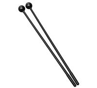 Omabeta Instrument de Percussion de Maillet de Bâton de Tambour avec la Conception Polyvalente pour des Aides Pédagogiques D'éducation Musicale 1 Paire en Plastique Durable (Plastique noir)