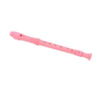 Omabeta Instrument Enregistreur ABS, Flûte à Bec Soprano éducative 8 Trous pour Jardins D'enfants et écoles Primaires, fabriqué en Matériau ABS Durable, Comprend 1 Enregistreur et Accessoires (Rose)