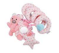 OMABETA Jouet suspendu de poussette de bébé Jouet suspendu pour poussette de bébé, hochet d'activité en jeux landau Lapin vert Rose