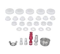 Omabeta Kit de Joints de Valve Flottante pour Autocuiseur électrique, Kit de Remplacement en Silicone Durable pour les Modèles de Marque, 4 Valves Flottantes, 7 Bouchons, 5 Anneaux en Caoutchouc