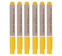 Omabeta Kit de Stylos à Bois, Ensemble de Marqueurs Pyrogravures Faciles à Utiliser pour les Projets Débutants, 6 Outils de Brûlure pour les Créations Artistiques, Matière Organique