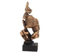 OMABETA la statue de penseur Le silence est la statue d'or finition antique Colorfast STABLE STABILE DU TRINSE DU materiel set