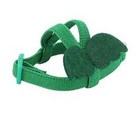 Omabeta Laisse Harnais Réglable pour Perroquet avec Sangles élastiques pour Entraînement et Marche en Plein Air, Léger et Résistant aux Morsures, 1 unité (Vert)