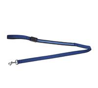 Omabeta Laisse LED pour Chien, Télescopique, Rechargeable, Lumineuse, Corde de Traction pour la sécurité Nocturne, Petits et Moyens Chiens, 124cm (Bleue)